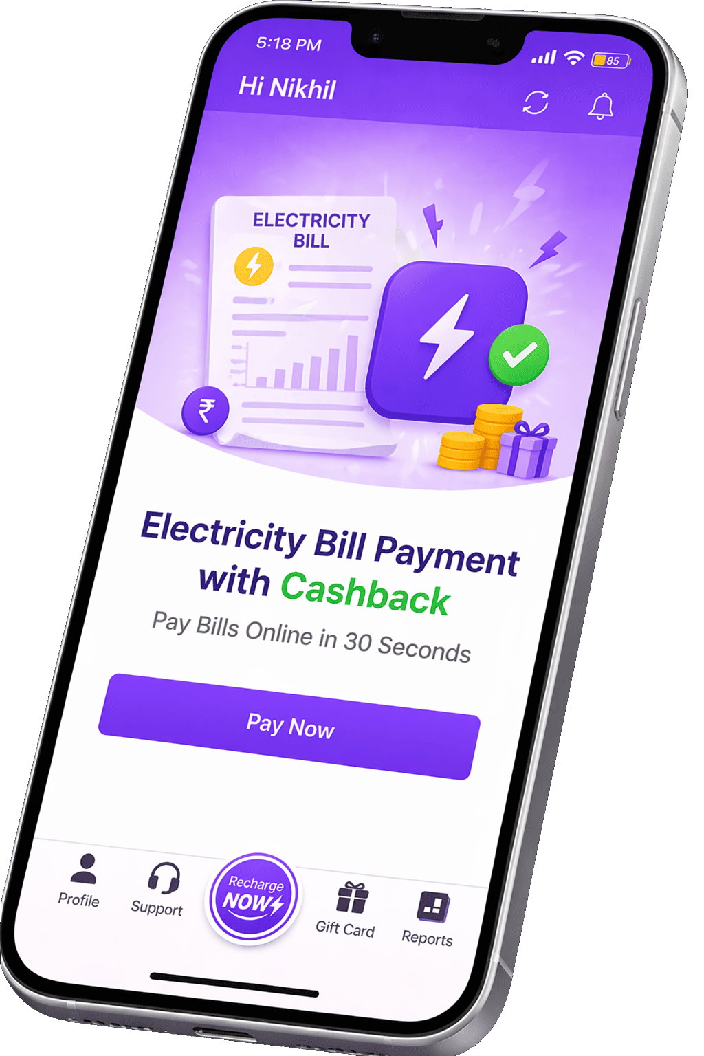 Mobile Recharge cashback app